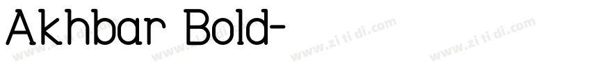 Akhbar Bold字体转换